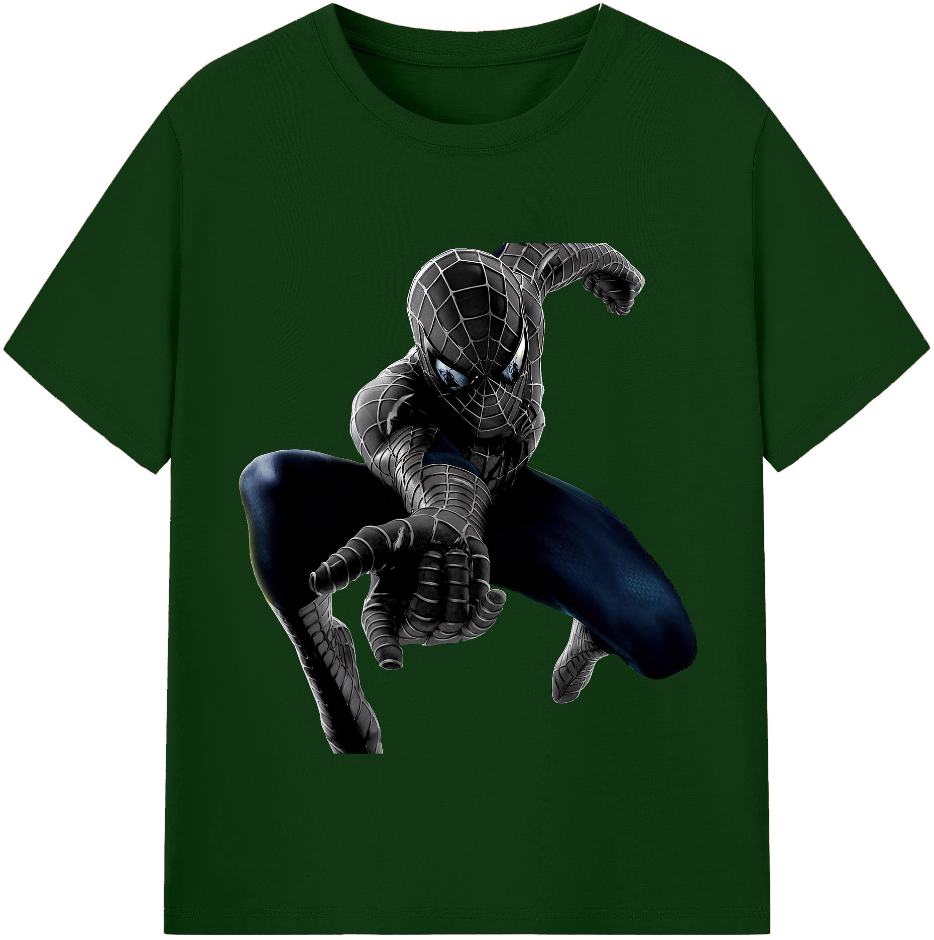 （画像用） Spider Man スパイダーマン 綿100％半袖Tシャツ（フロントプリント）